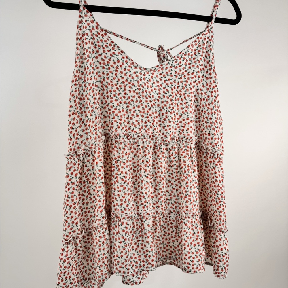 Sienna Sky Floral Multicolor Sleeveless Top Size Medium